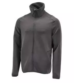 Fleecetrui met rits Customized steengrijs