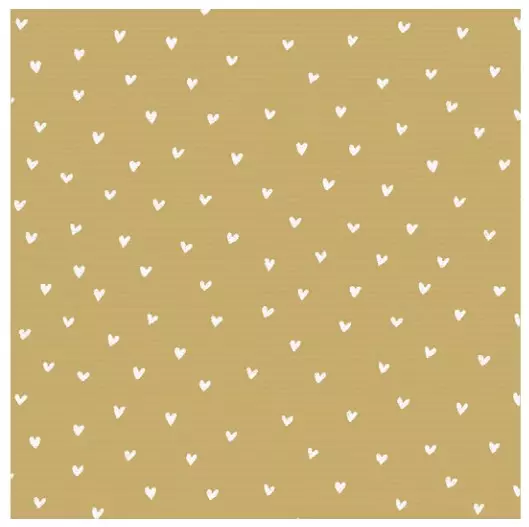 Cadeaupapier White Hearts 50cmx250m 60grs