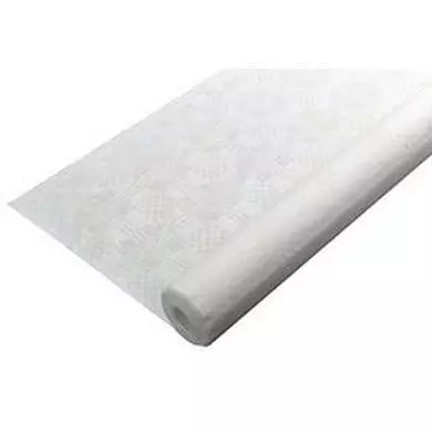 Damast Tafelkleed Papier 100cmx10m Wit
