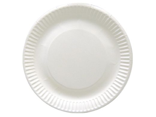 Kartonnen bord biodore rond Ø22cm gecoat(doos à 6x100st)