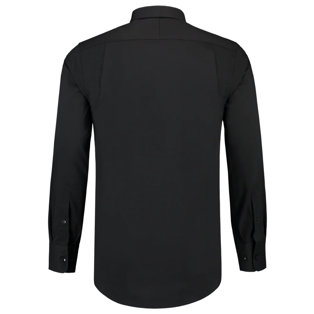 Overhemd stretch fitted zwart Tricorp