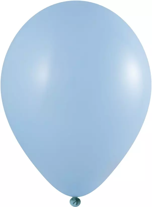 Lichtblauwe ballonnen 100 stuks Onbedrukt