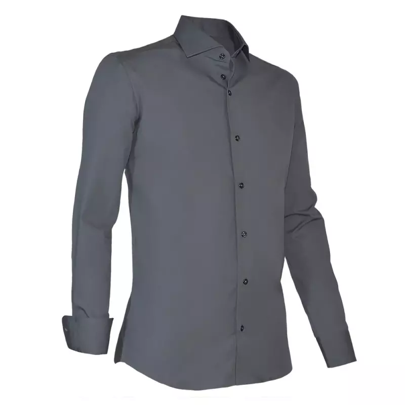 Overhemd Capraro 936-18 stretch grijs antraciet