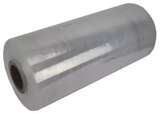 Machinefolie 50cm 17mu rek 270% transparant polyethyleen (per kg)