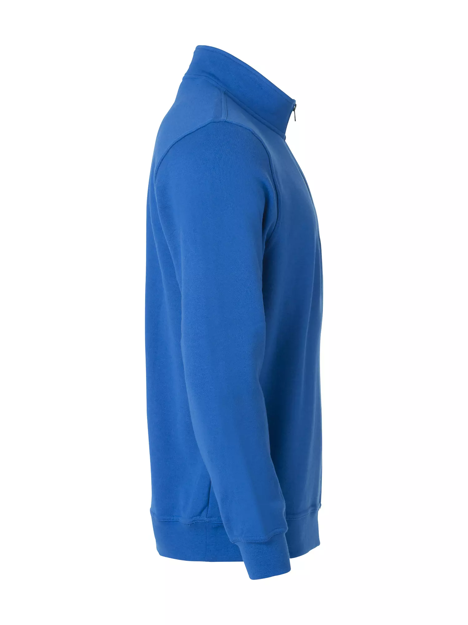 Sweater Basic half zip kobaltblauw