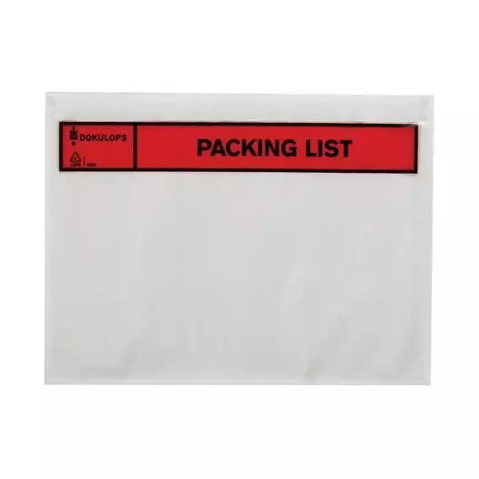 Dokulops A6 Plastic Packing List 1000 stuks