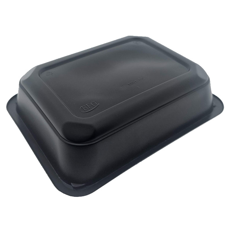 Menubak PP 1-vak zwart 1500ml 227x178x50mm (doos à 300st)
