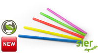 Drinkrietje papier FSC ass Ã˜10mm 24cm 20640