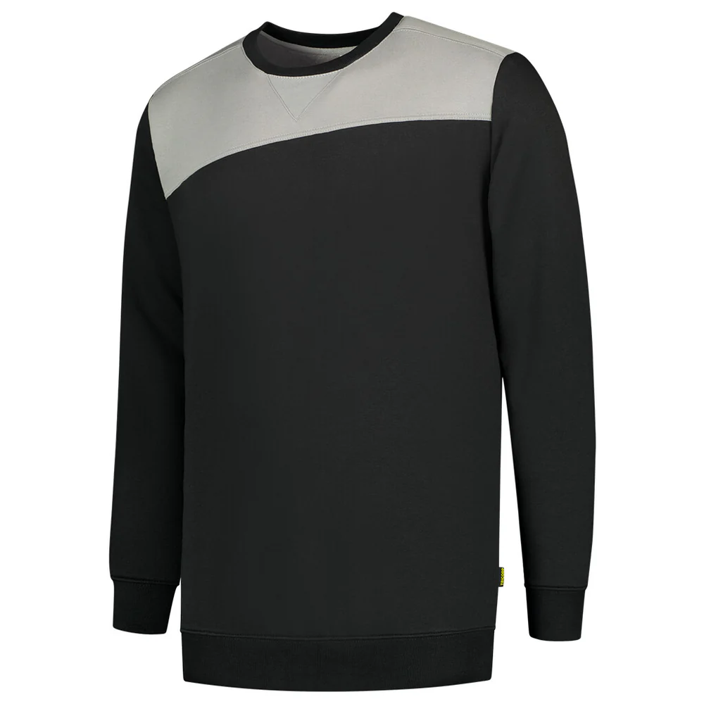 Sweater Bicolor Naden zwart-grijs