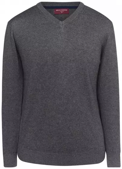 Trui v-neck boston charcoal