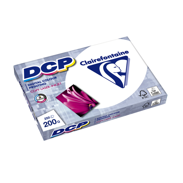 Kopieerpapier Clairefontaine A4 200gr wit DCP
