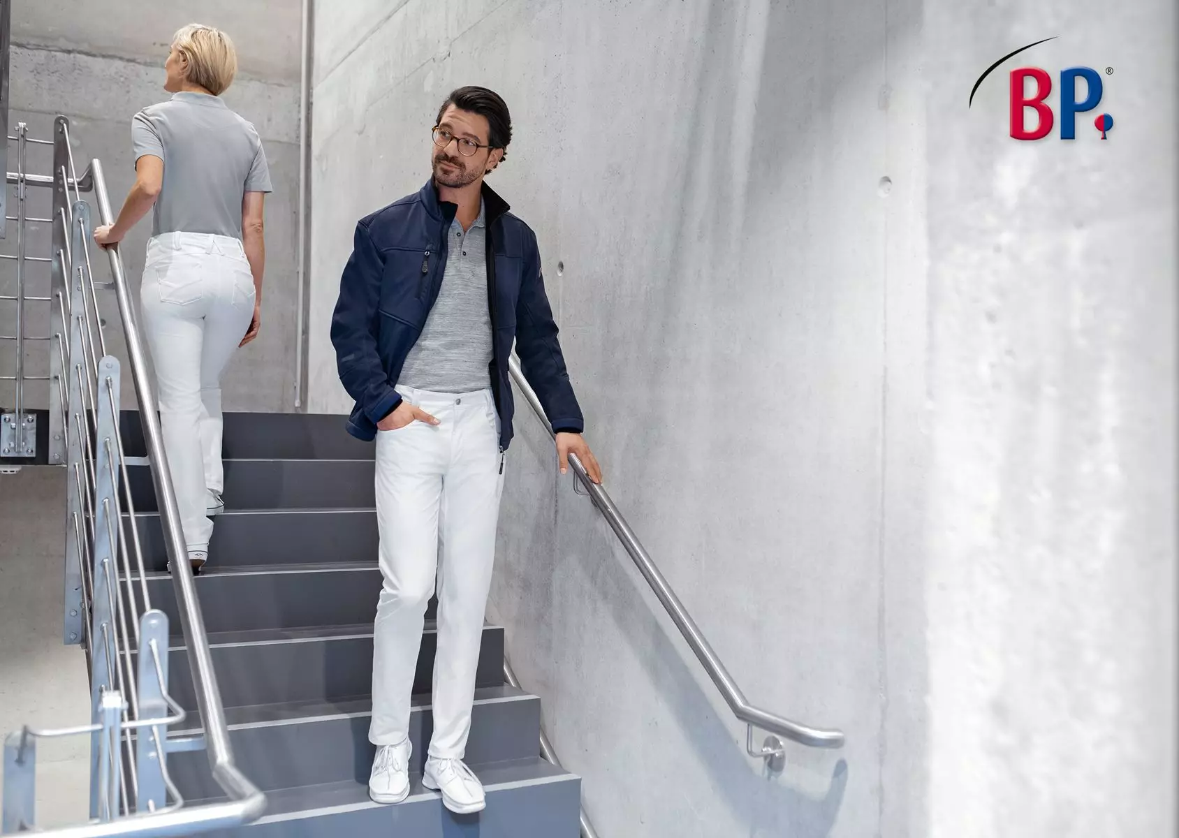 Spijkerbroek BP 1755 slim fit dames lengte 36 wit special