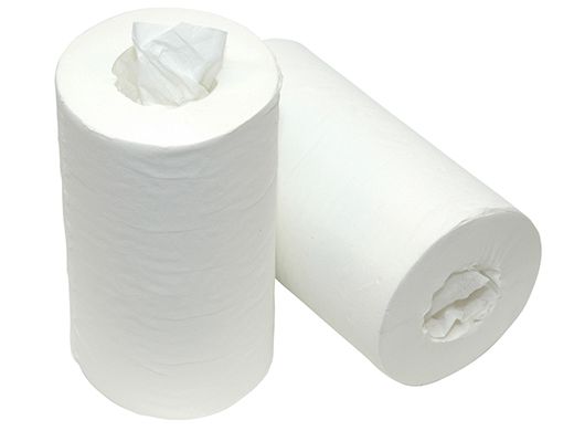 Poetsrol mini Wit - Paper2Paper - 1-laags - 20cmx120m