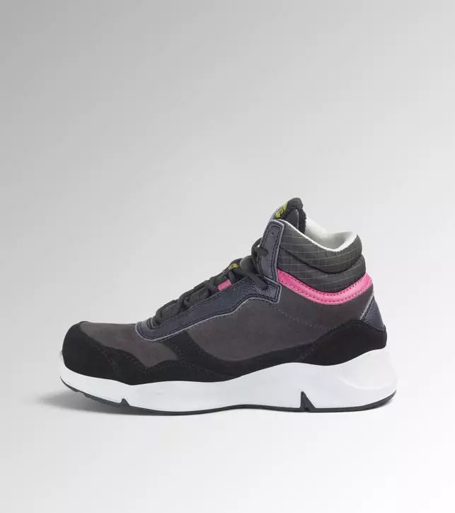 Diadora Athena High S3 Werkschoen Iron Raspberry