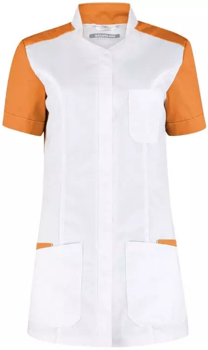 Jas Terra dames wit/oranje