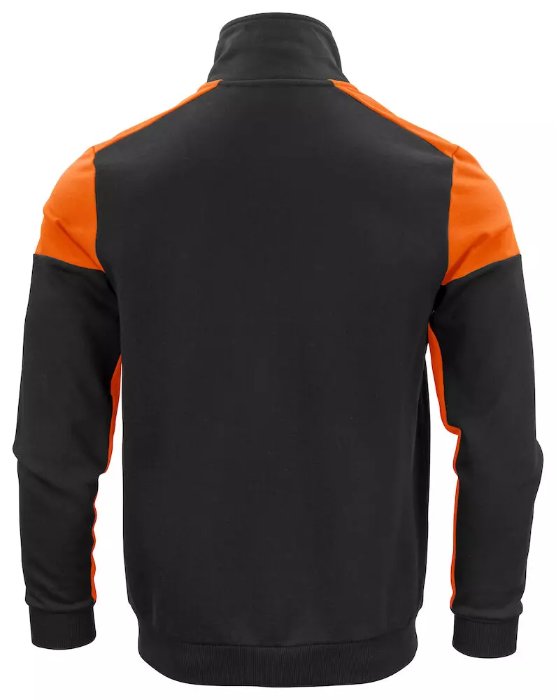Sweatvest heren Prime zwart/oranje Printer