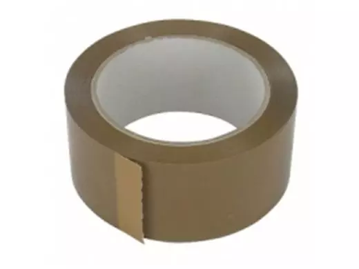 Tape PP Hotmelt Bruin 75mmx66m 28mu