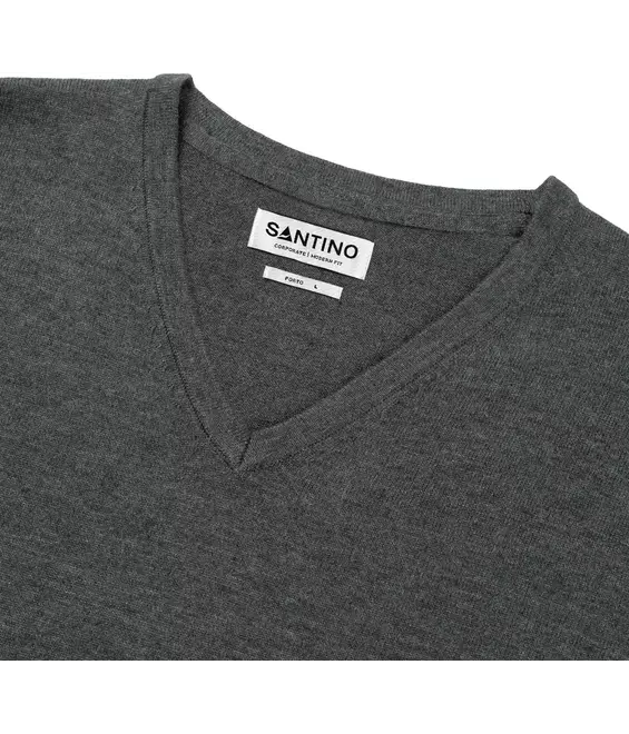Sweater Porto donkergrijs Santino