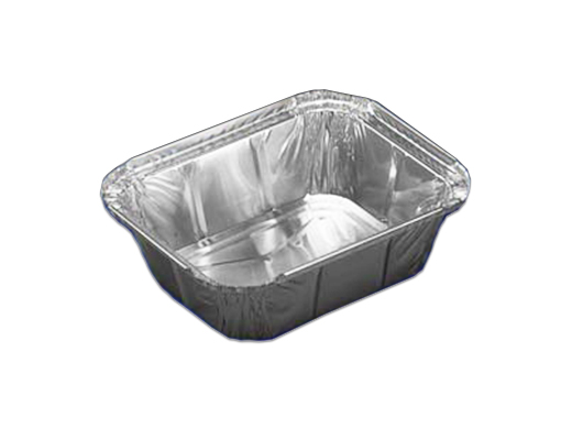 Aluminium bak 1-vak 145x120x40mm 470ml (doos à 1000st)