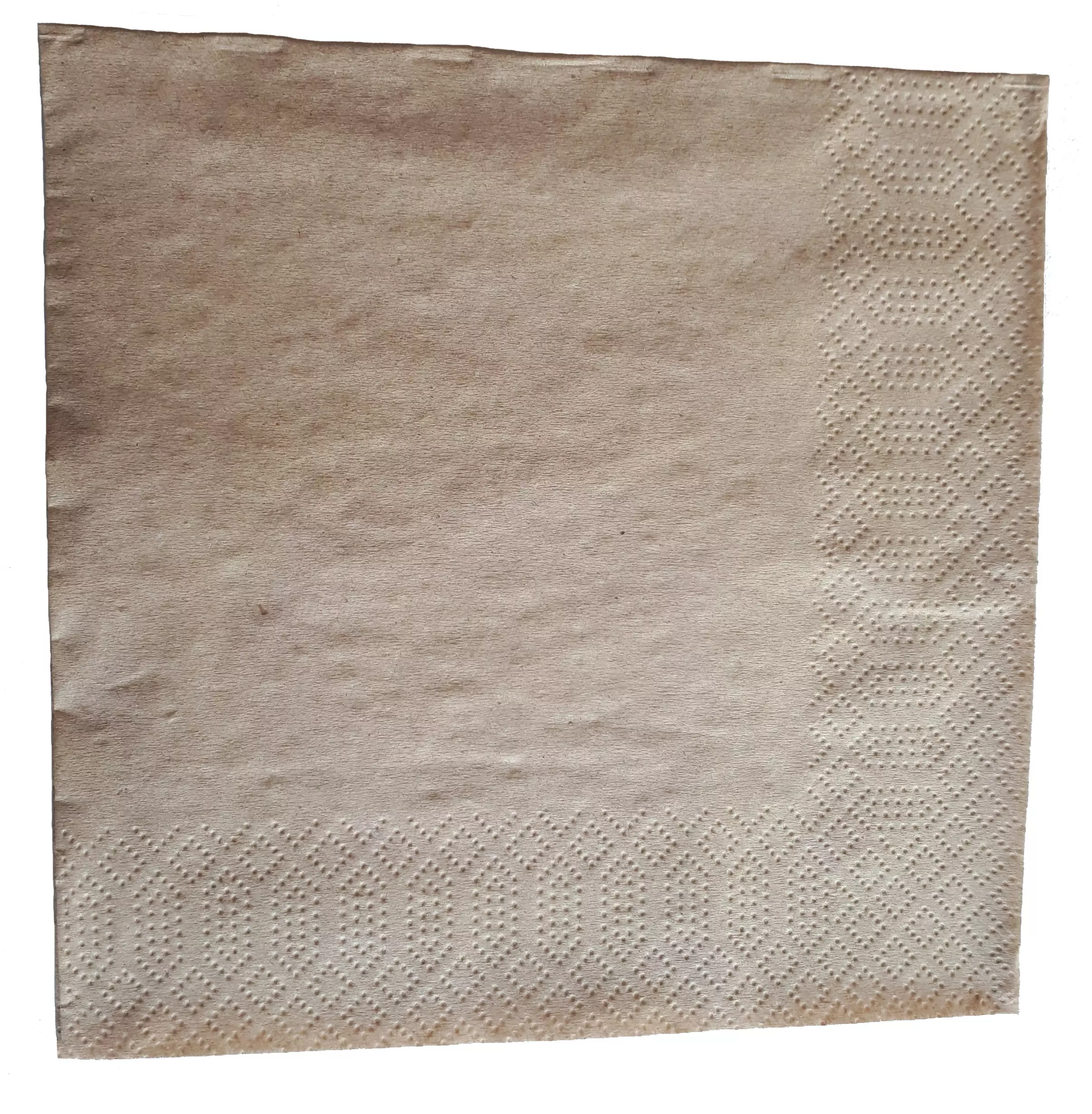 Papieren Bio Servetten Bruin 1-laags 33x33cm