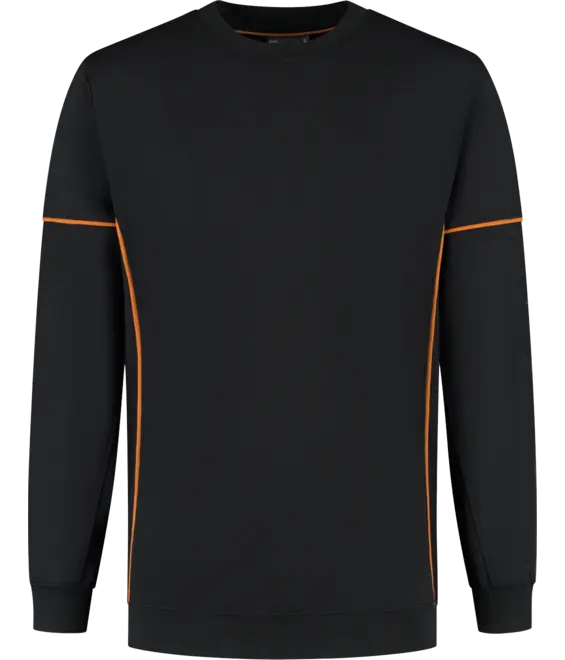 Sweater Chris black/orange