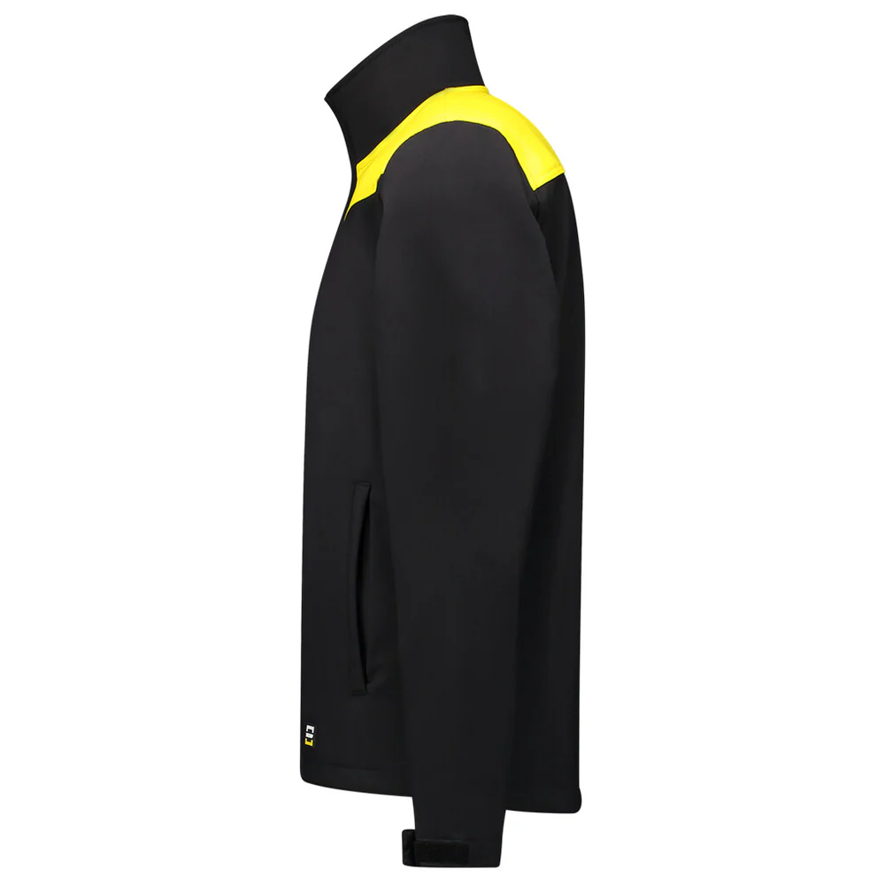 Softshell bicolor Naden black/yellow