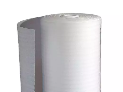 Schuimfolie rol 80cmx100m dikte 5mm wit