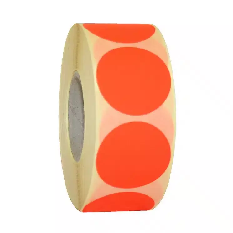 Etiket Rond Ø35mm Rood Permanent 1000 stuks