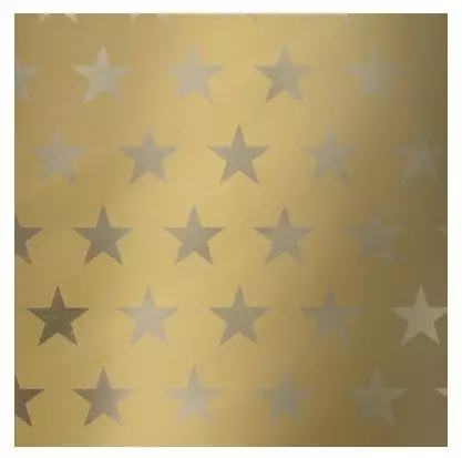 Cadeaupapier Kerst Goud 50 cm100mtr