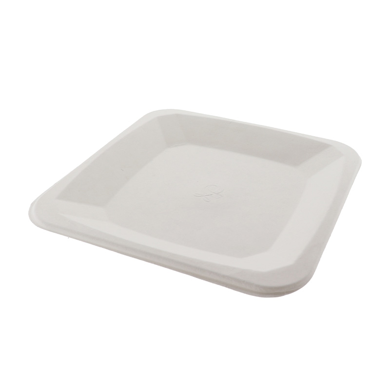 Bord vierkant 170x170x15mm suikerriet (pak à 50st)