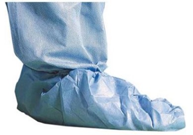 Schoenovertrek blauw anti-slip microgardsurestep vloeistofbestendig one size