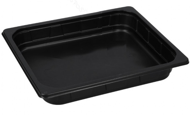 Gastrobak 1/2 zwart 60mm