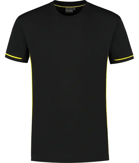 T-shirt Cal zwart/geel