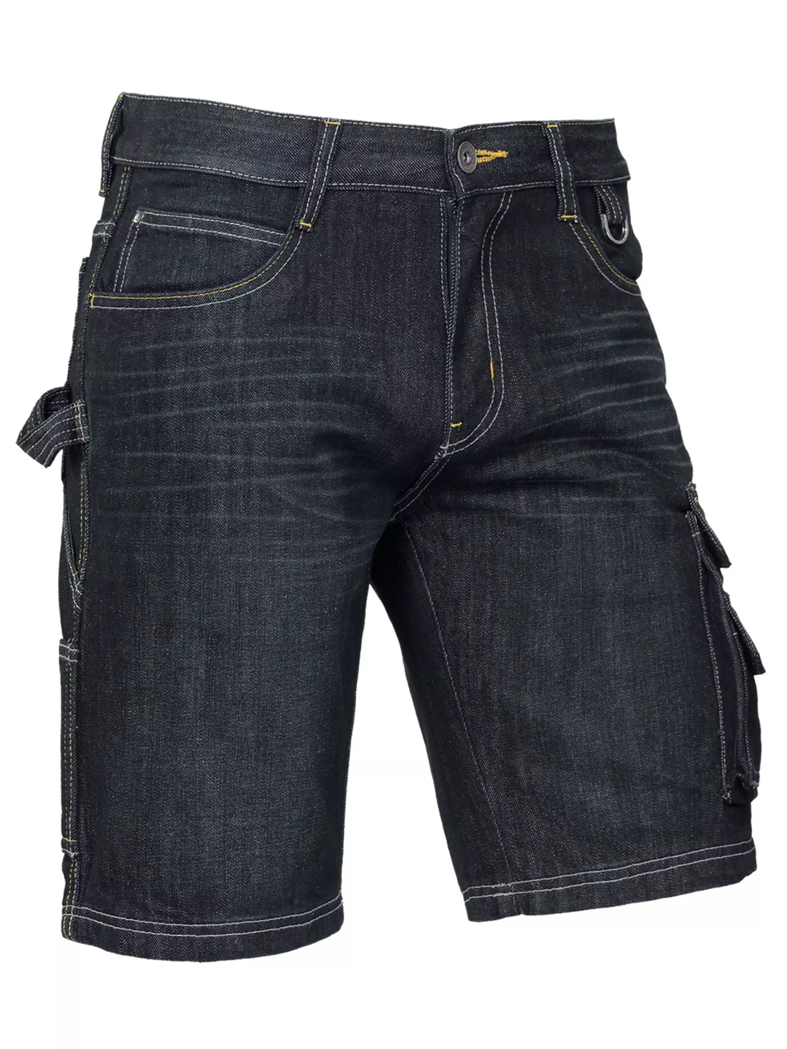 Korte Werkbroek Ruben Denim Donkerblauw