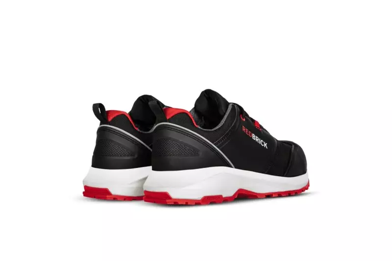Redbrick Pulse Low S3 veiligheidsschoen Zwart/Rood