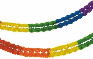 Slinger Rainbow brandvertragend papier Ø16cm 10m (pak à 5st)