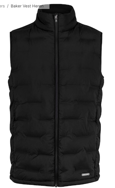 Bodywarmer Baker heren zwart