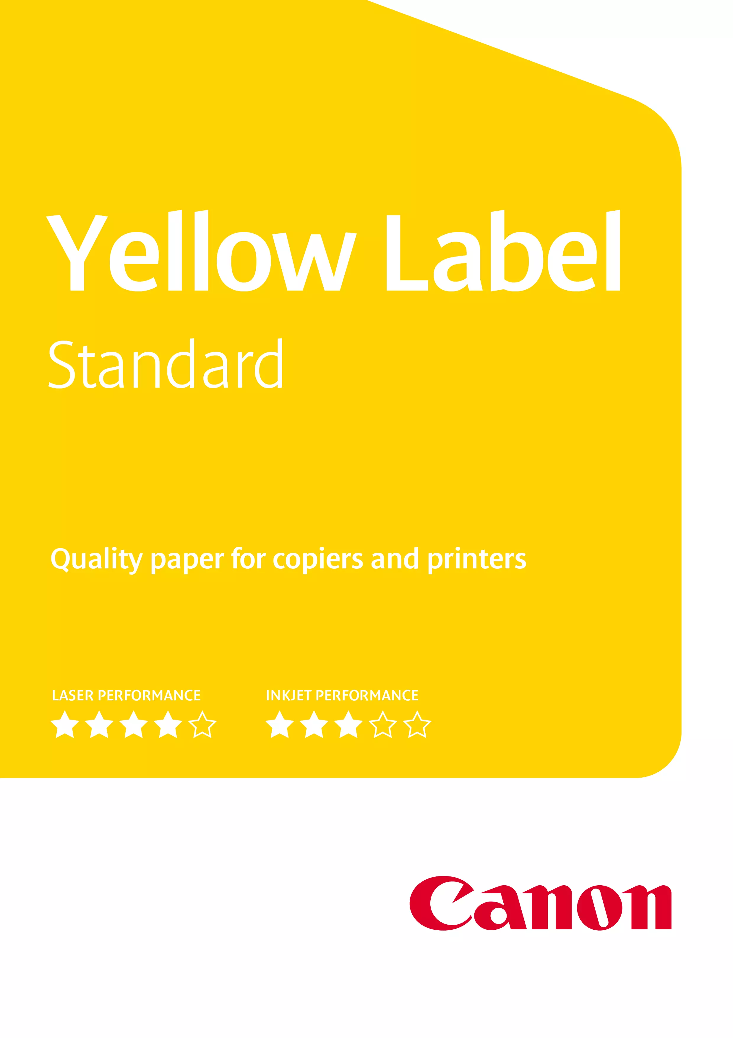 Printpapier Yellow Label A4 - 80 gram - Wit - 2500 vellen