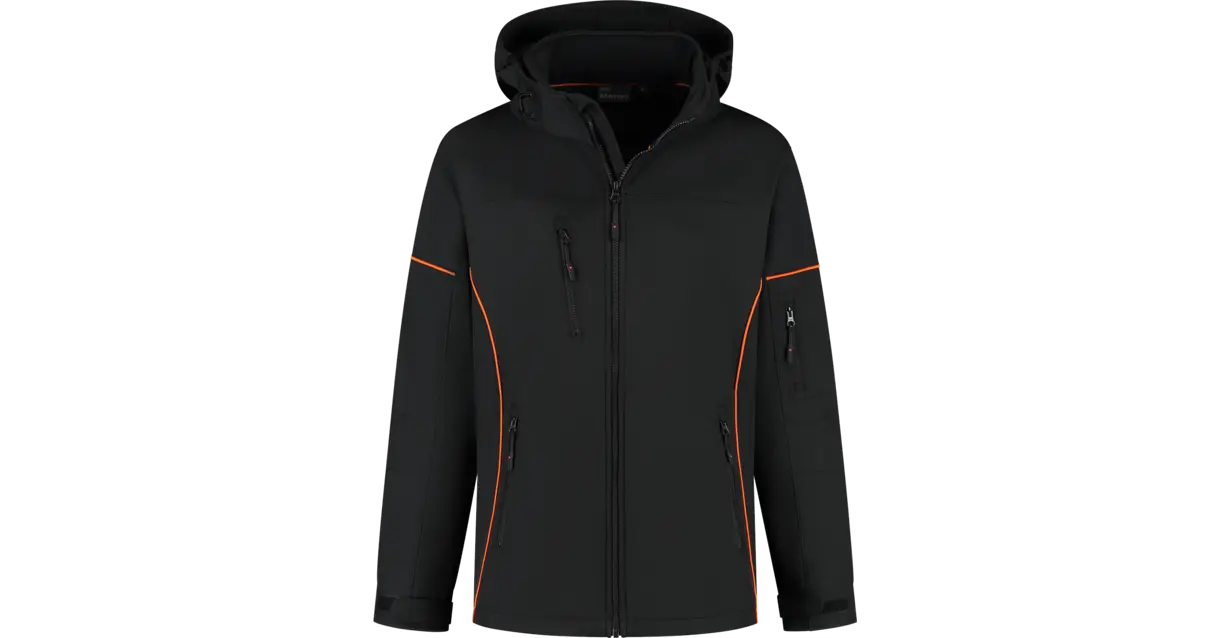 Softshell Curtis black/orange