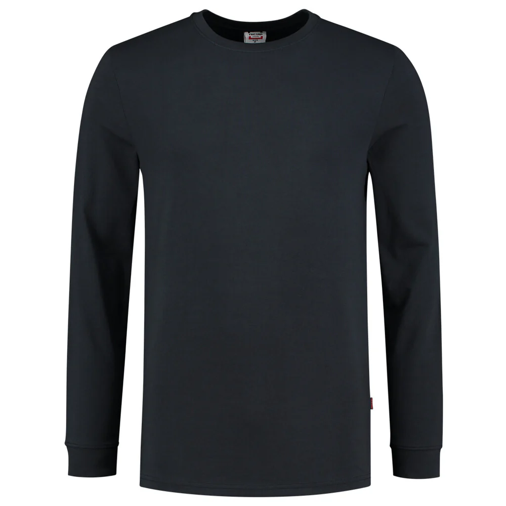 T-shirt unisex lange mouw navy 101015