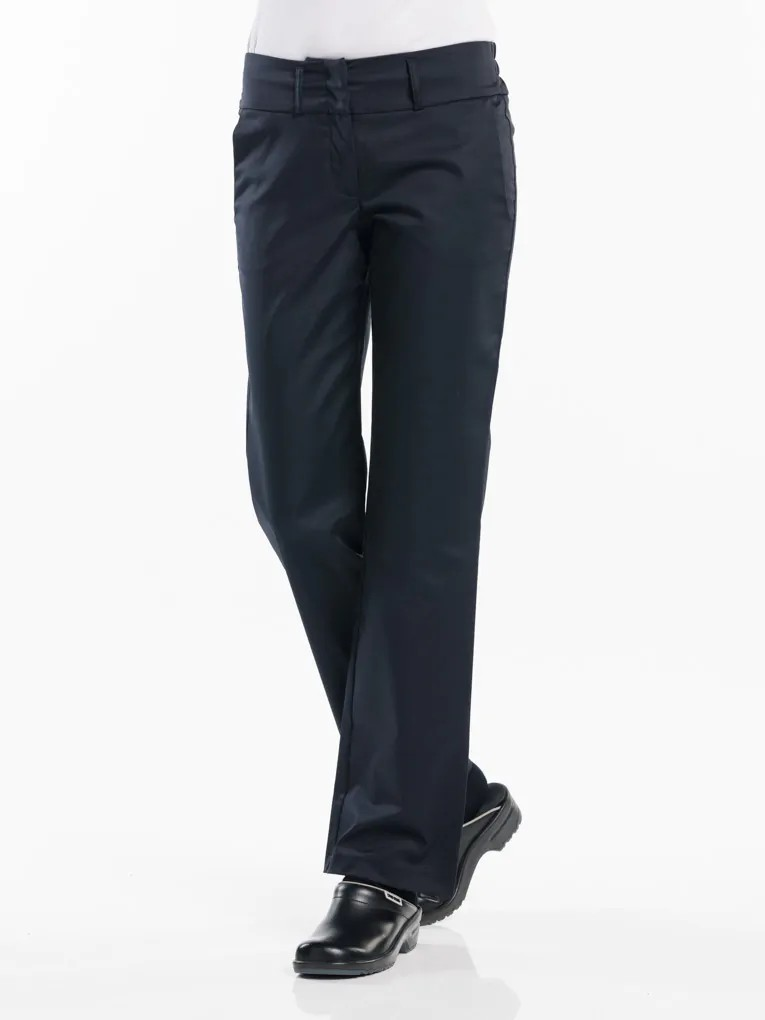 Kokspantalon Dames CD145 zwart stretch