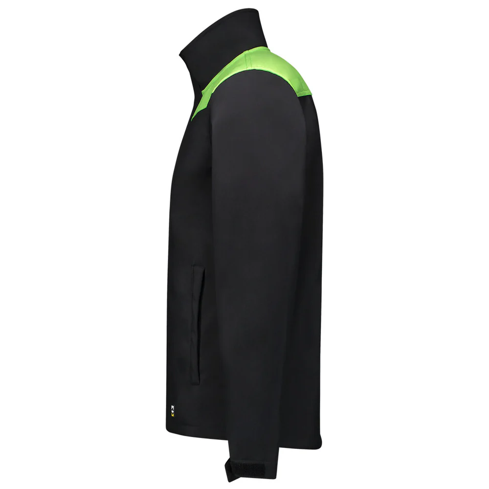 Softshell bicolor Naden black/lime