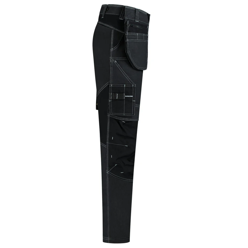 Werkbroek jeans functional stretch Redefined met gereedschapszakken zwart
