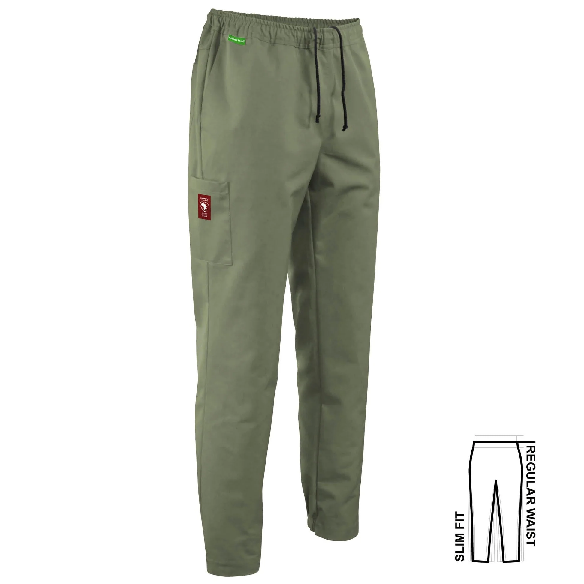 Broek Caleb olijfgroen