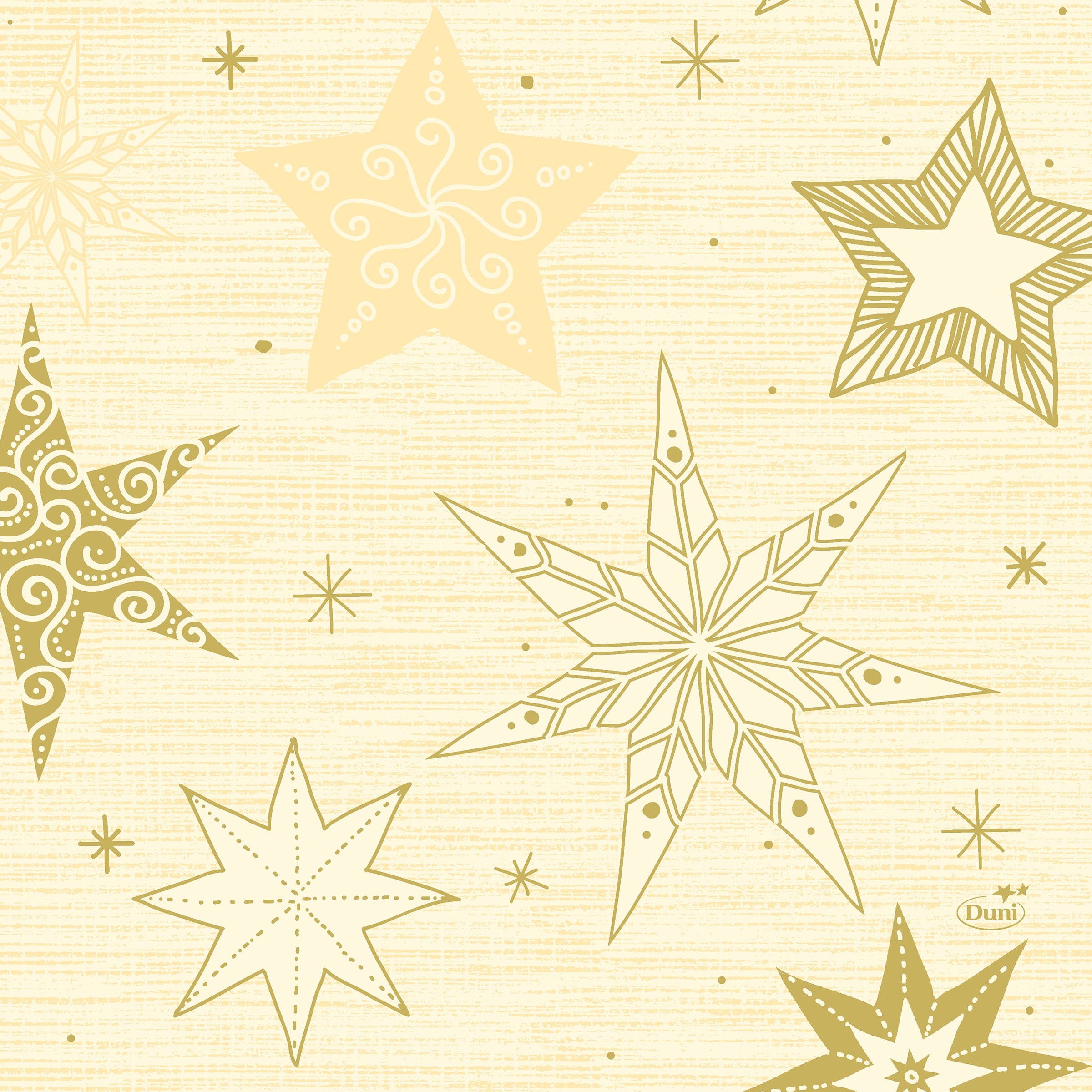 Papieren Servetten Star Stories Cream 3-laags 33x33cm