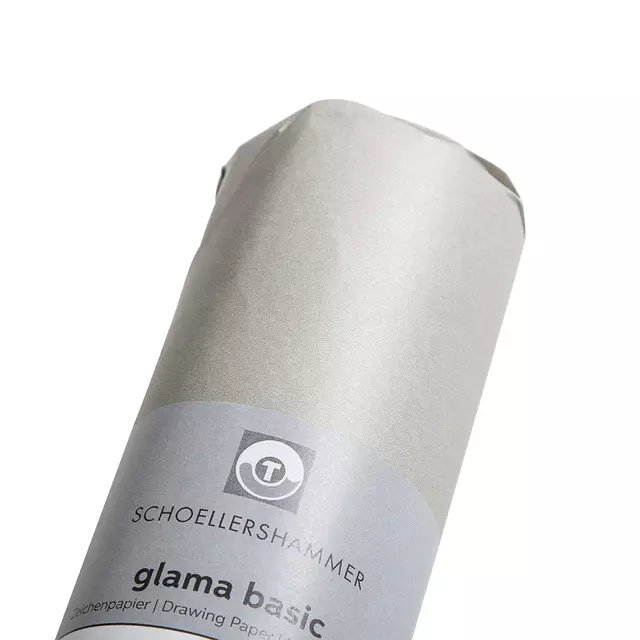 Tekenpapier Glama basic 33cmx50m 60Gr Schoellershammer transparant