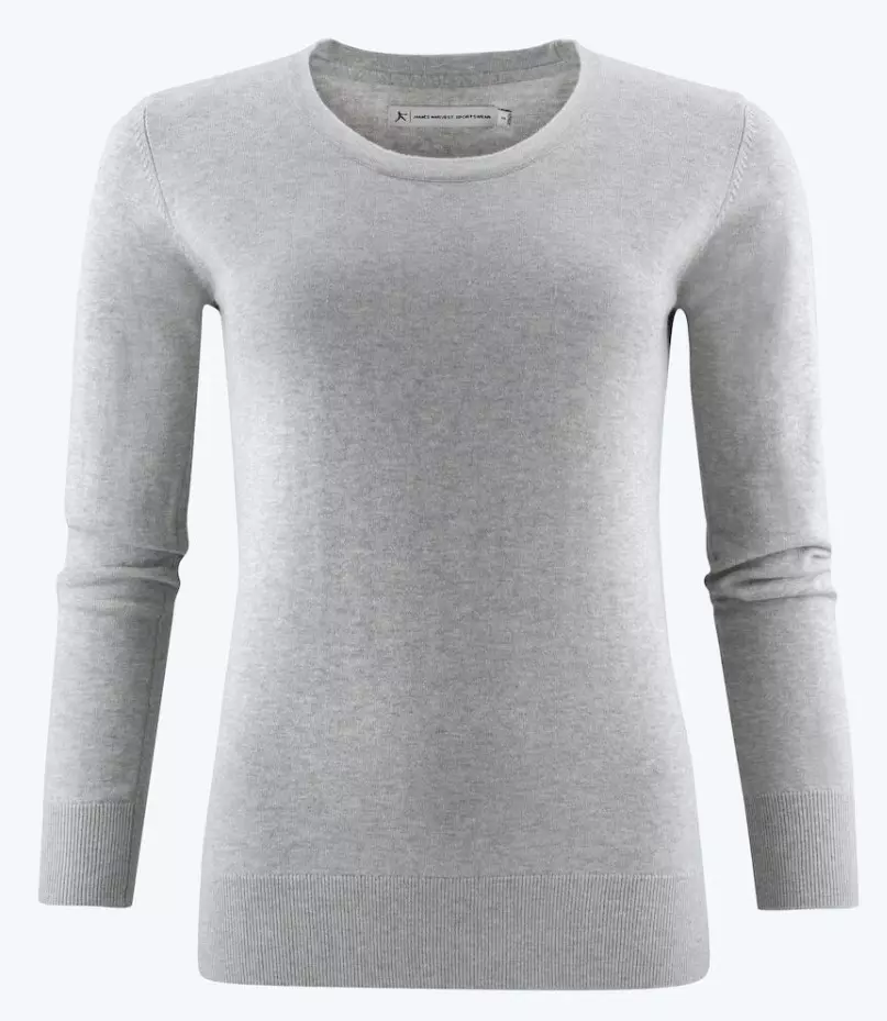 Trui Ashland u-neck dames grijs