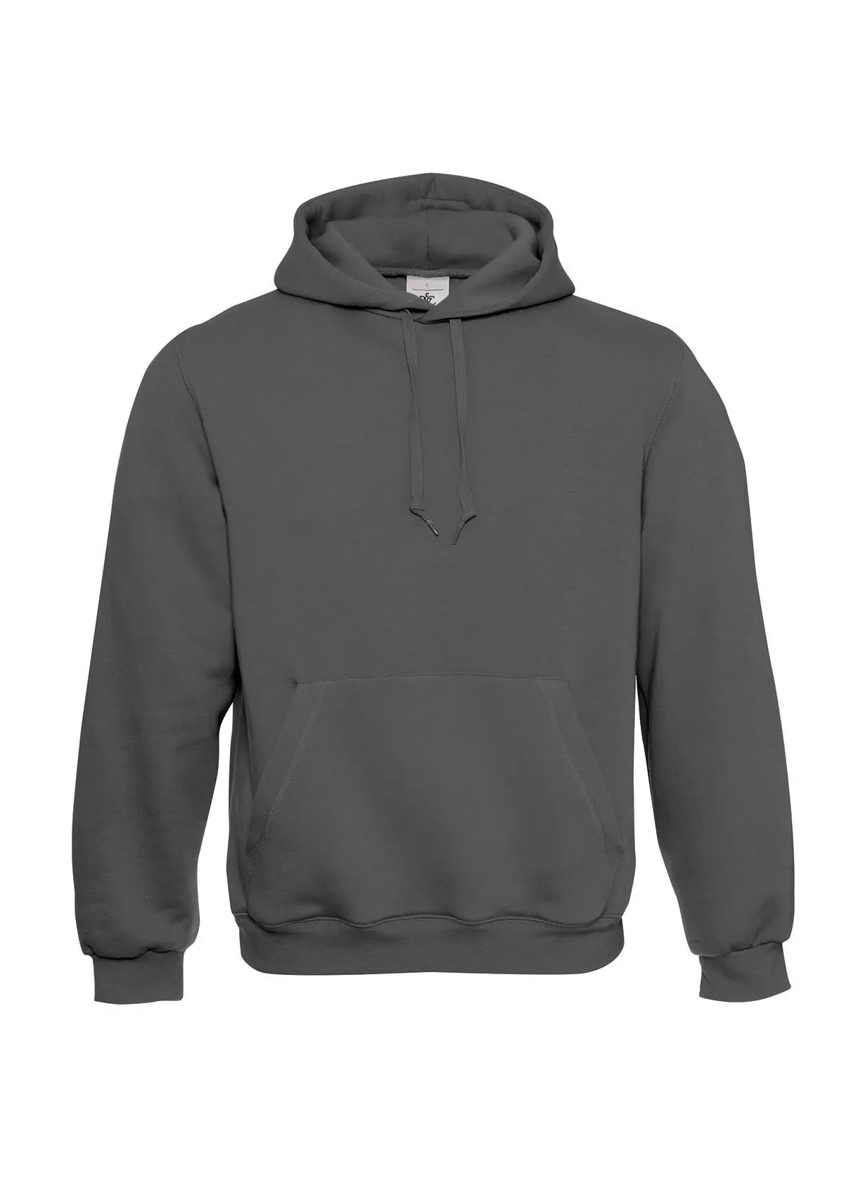 Hooded sweater donkergrijs B&C 620 steel grey