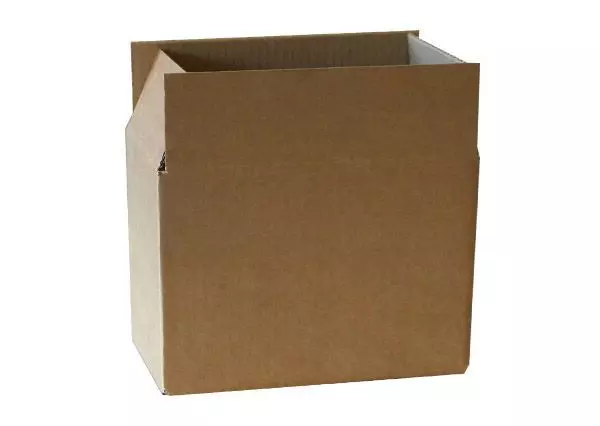 Amerikaanse vouwdoos dubbele golf 294x194x138mm BC-golf Bruin