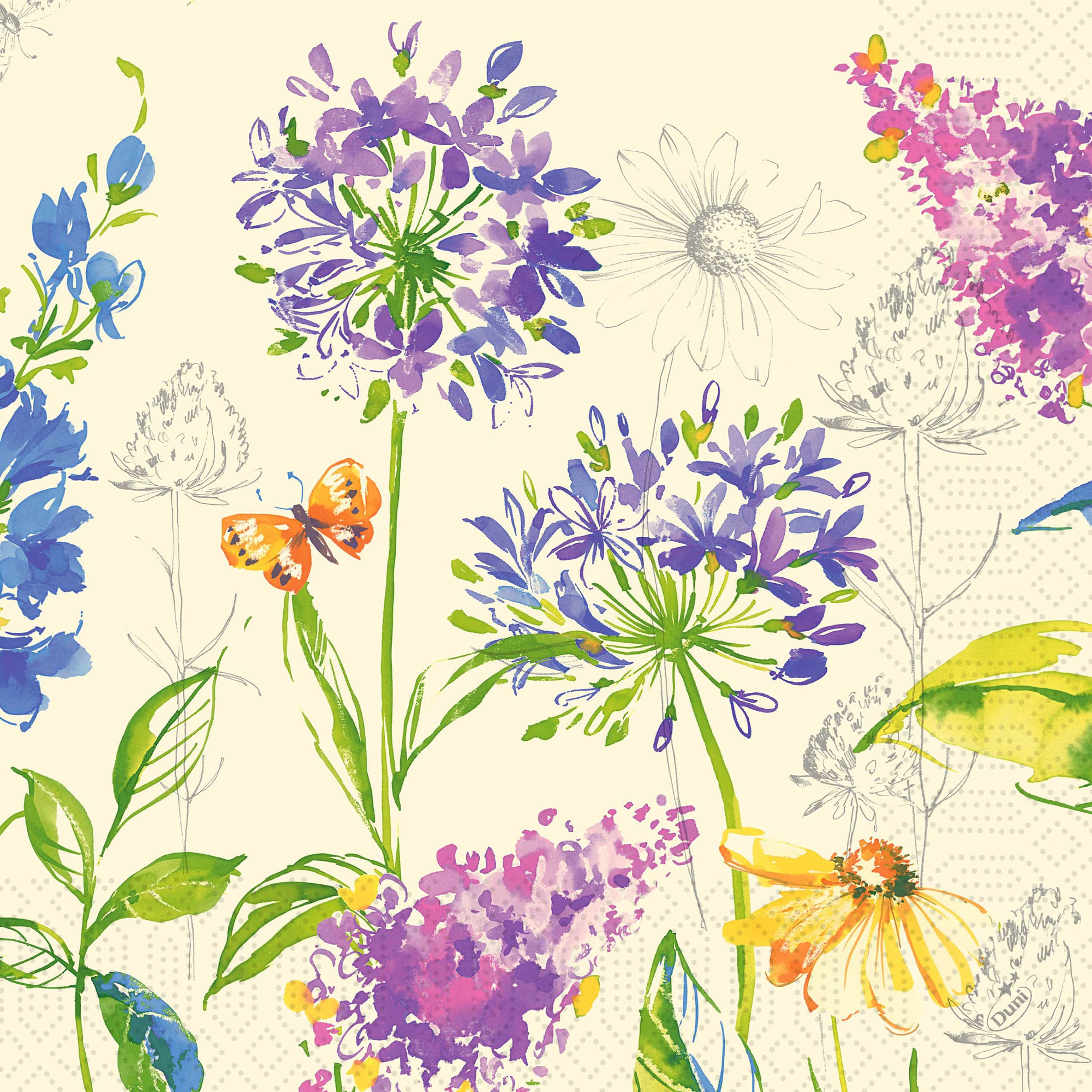 Papieren Servetten Sweet Spring 3-laags 40x40cm